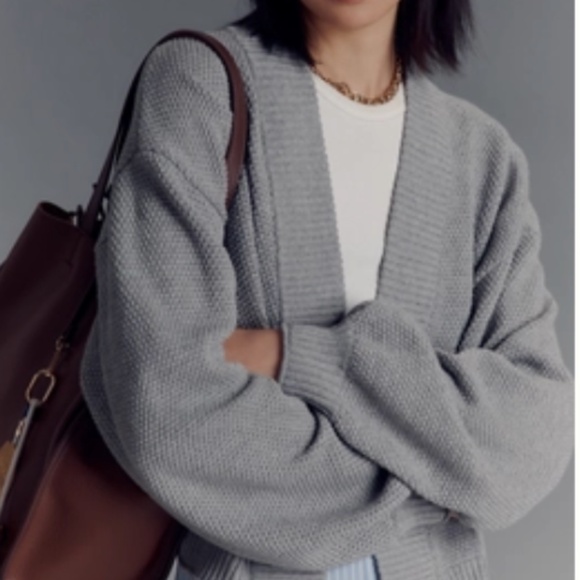 Flat White Livvy Waffle Knit Cardigan - Picture 1 of 1